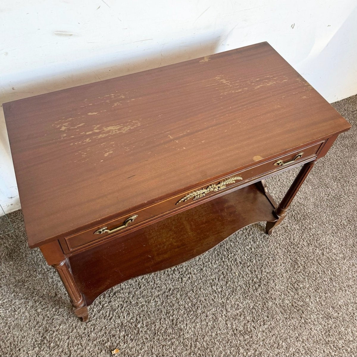 1940s Federal Flamed Mahogany Sideboard by Rway - Dolphin & Flamingo