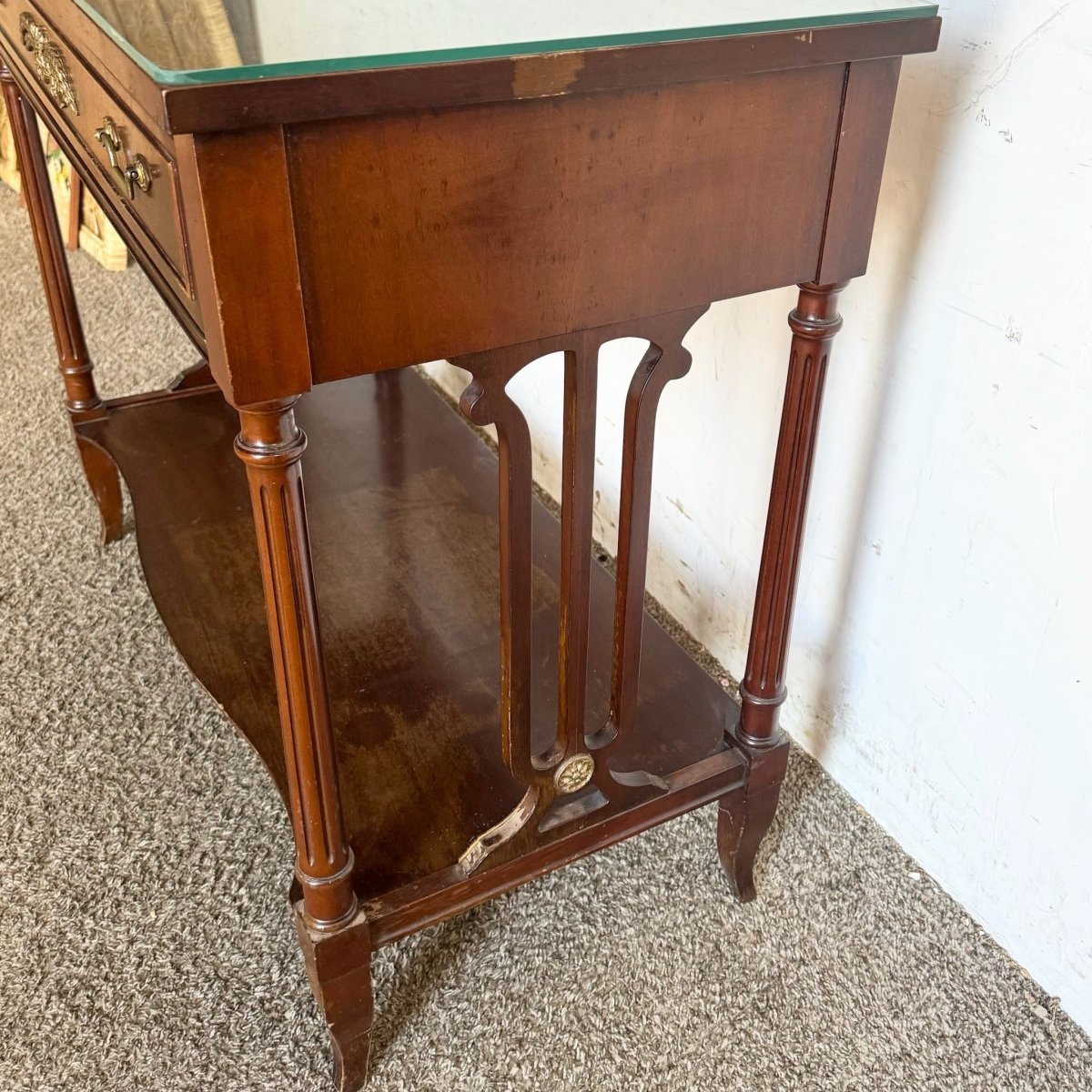 1940s Federal Flamed Mahogany Sideboard by Rway - Dolphin & Flamingo