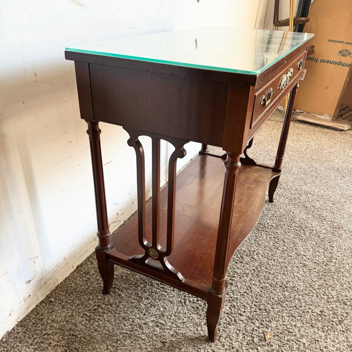 1940s Federal Flamed Mahogany Sideboard by Rway - Dolphin & Flamingo