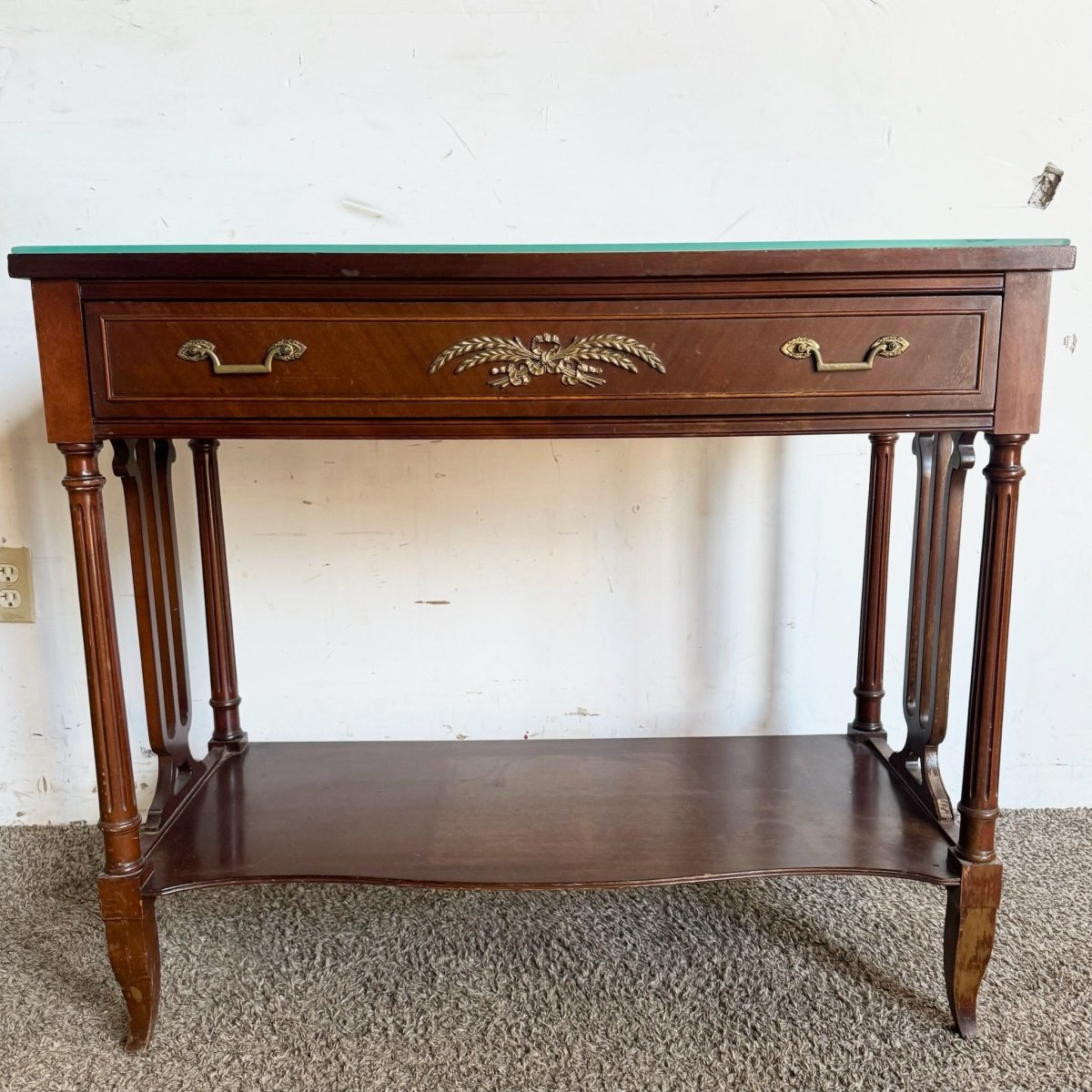 1940s Federal Flamed Mahogany Sideboard by Rway - Dolphin & Flamingo