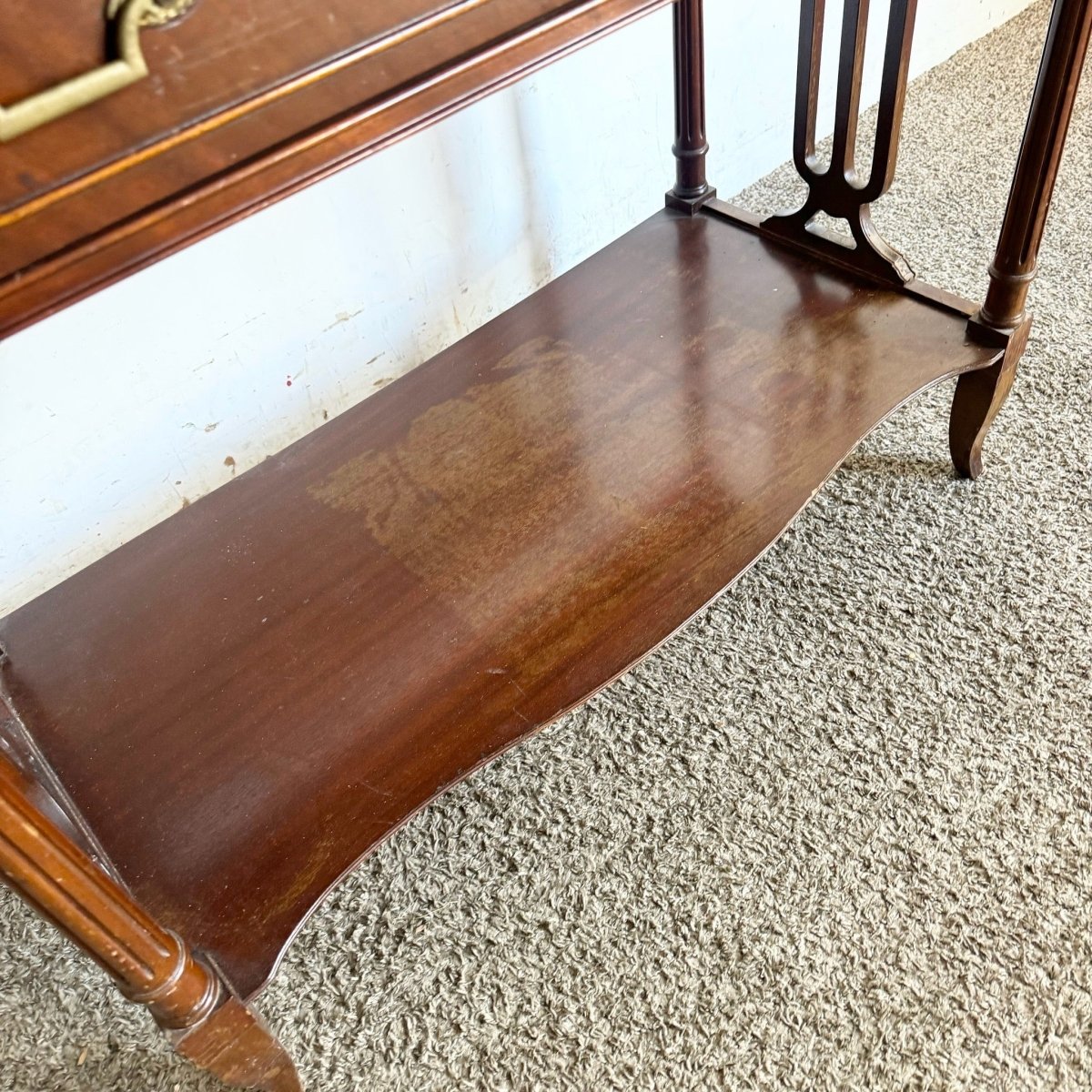 1940s Federal Flamed Mahogany Sideboard by Rway - Dolphin & Flamingo