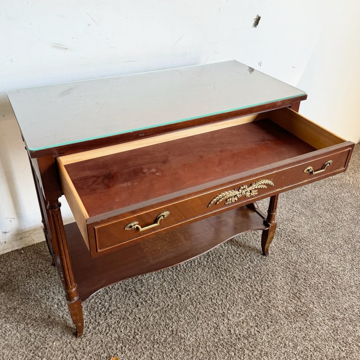 1940s Federal Flamed Mahogany Sideboard by Rway - Dolphin & Flamingo