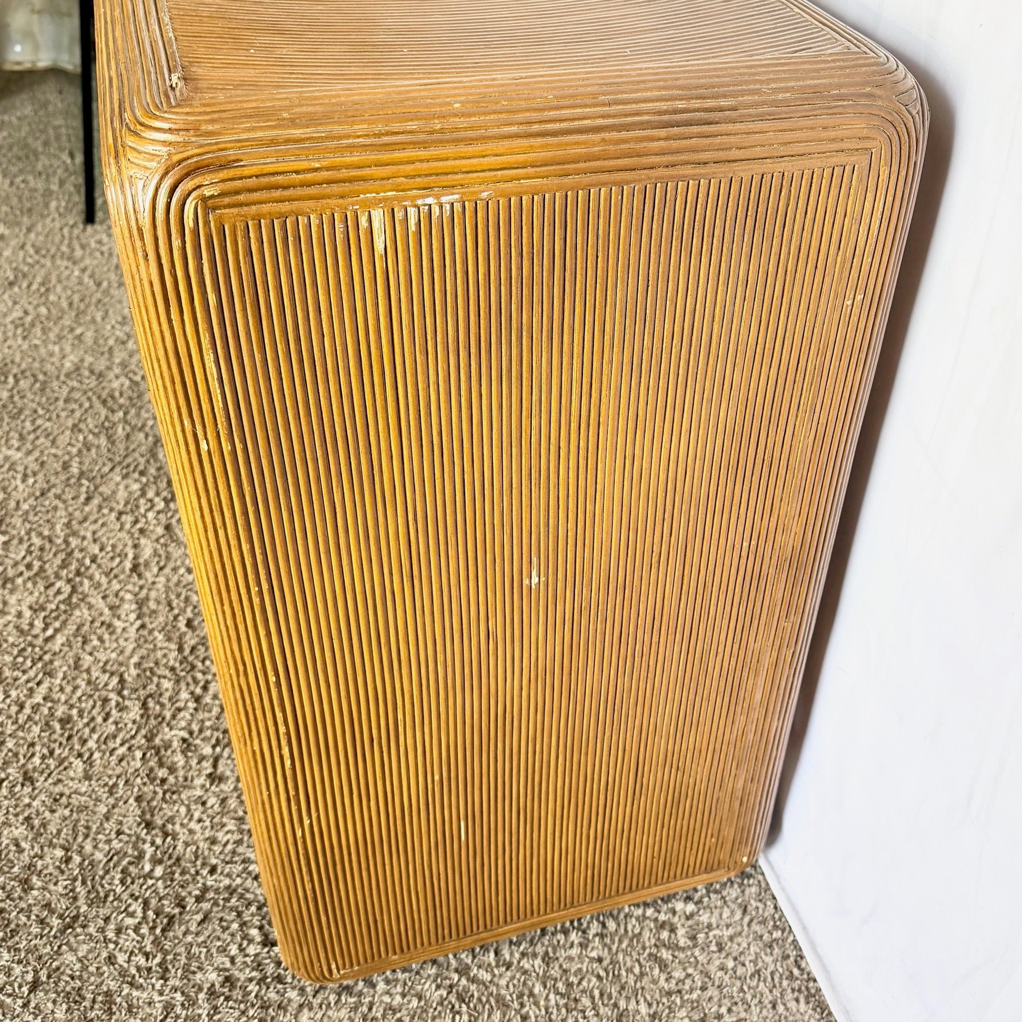 Boho Chic Swirl Pencil Reed Sideboard/Cabinet