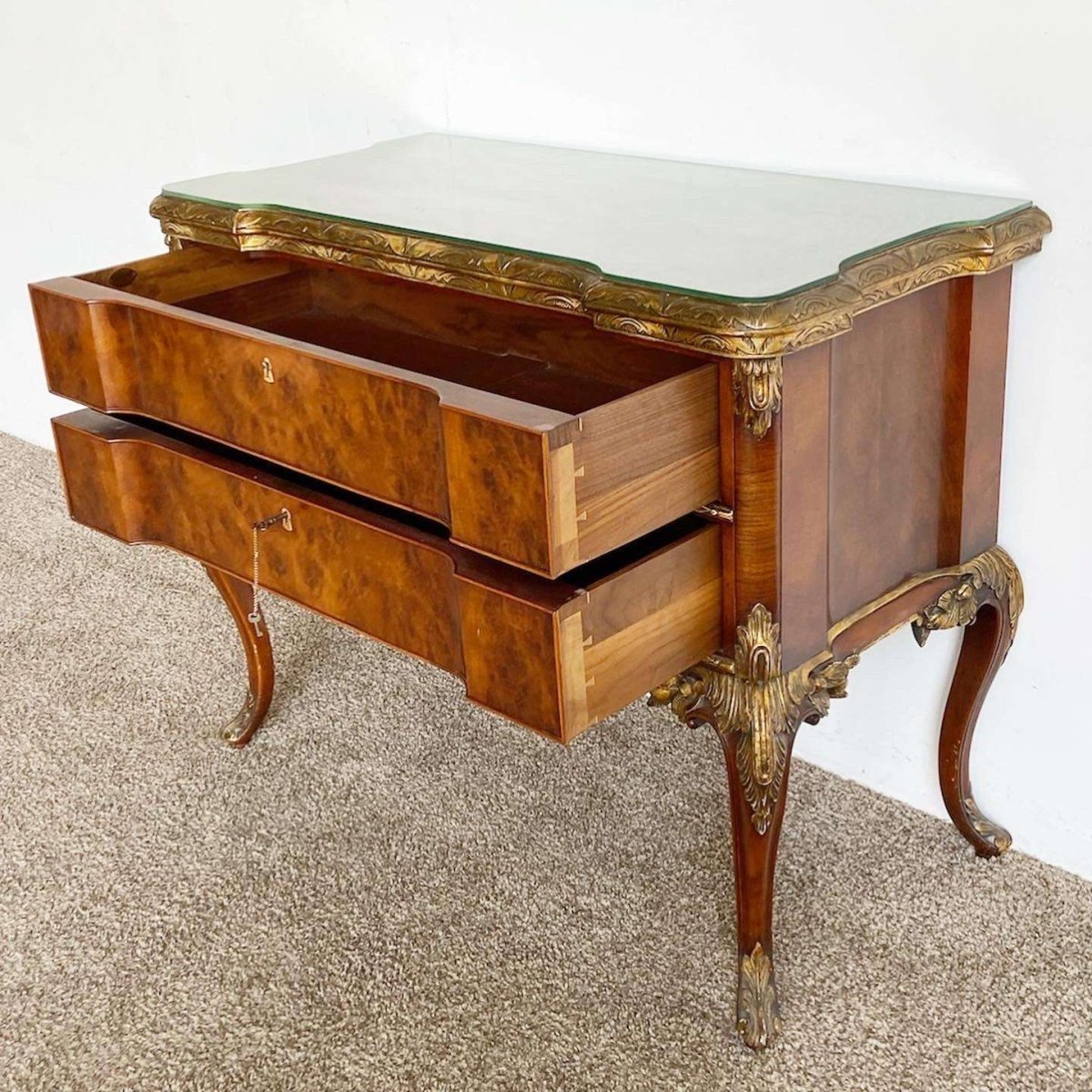 Antique Altona Rococo Chest of Drawers, by Irwin - Dolphin & Flamingo