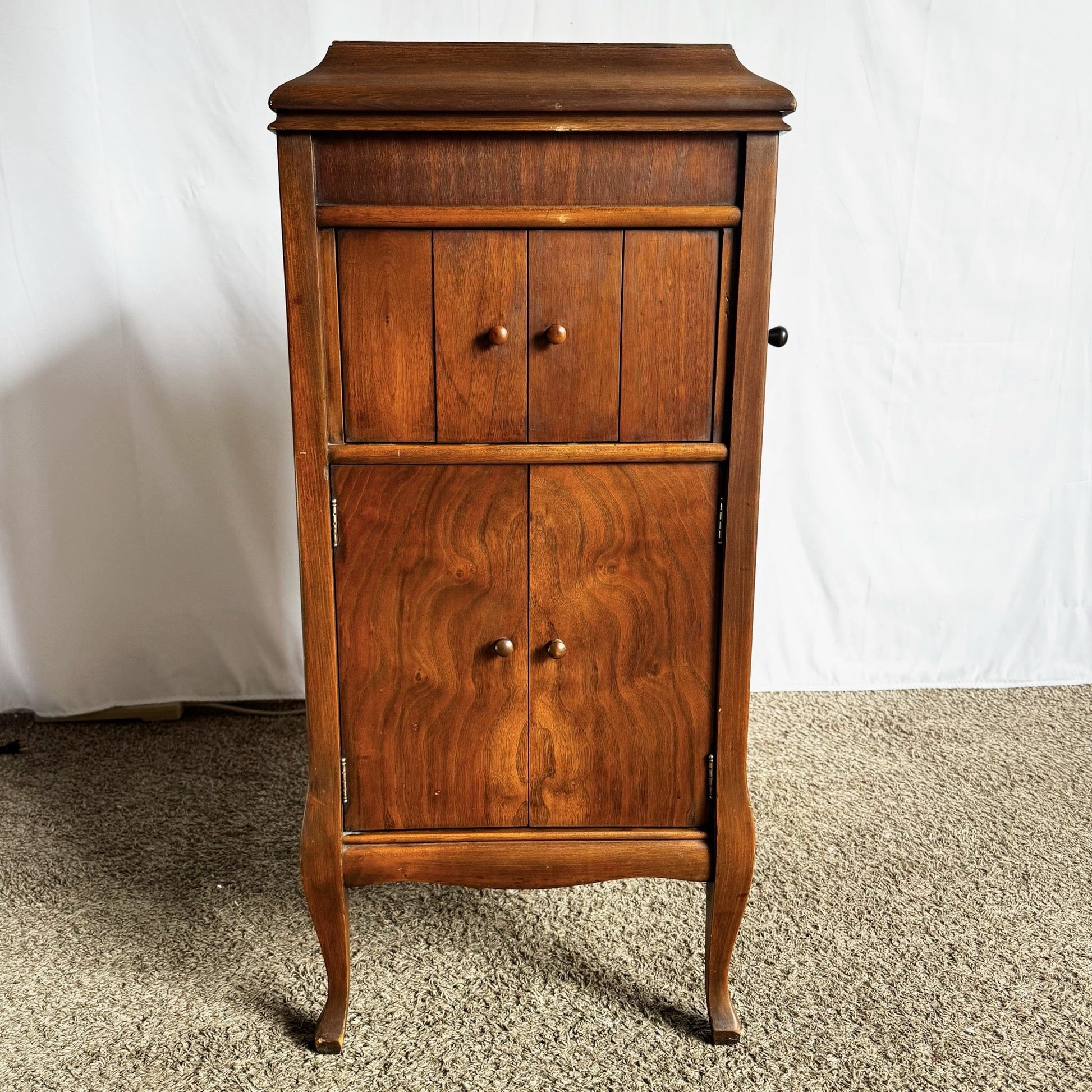 Antique Columbia Grafonola Phonograph Turn Table - Dolphin & Flamingo