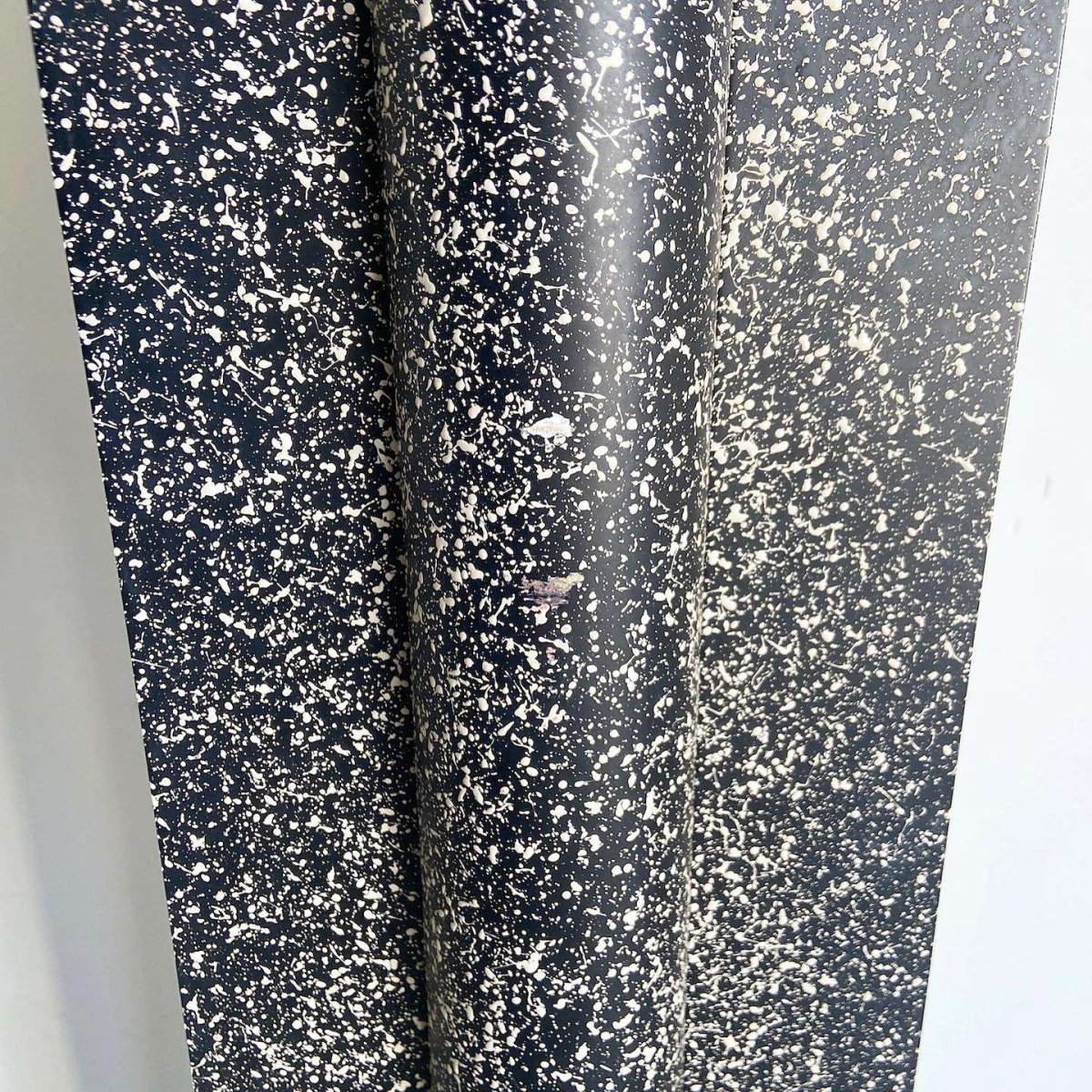 Art Deco Vintage Black White and Gold Torchiere Floor Lamp - Dolphin & Flamingo