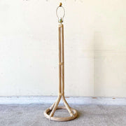 Boho Chic Twisted Pencil Reed Floor Lamp - Dolphin & Flamingo