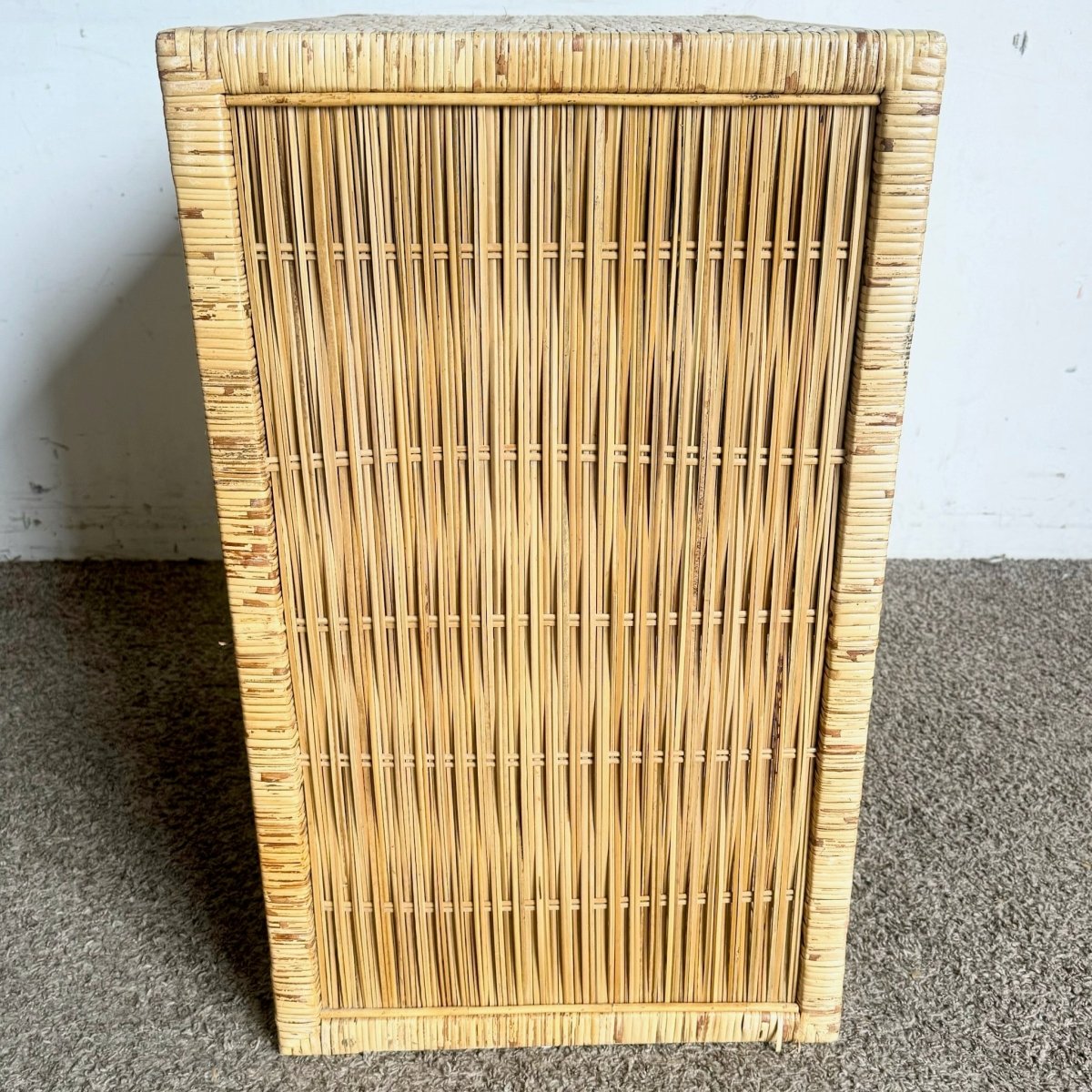 Boho Chic Wicker Rattan Sideboard Cabinet - Dolphin & Flamingo