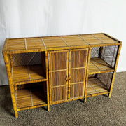 Boho Chic Wicker Wrapped Credenza - Dolphin & Flamingo