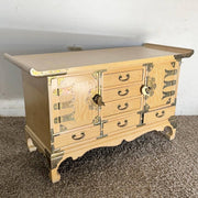 Chinoiserie Elm High Point Altar/Chest/Sideboard - Dolphin & Flamingo