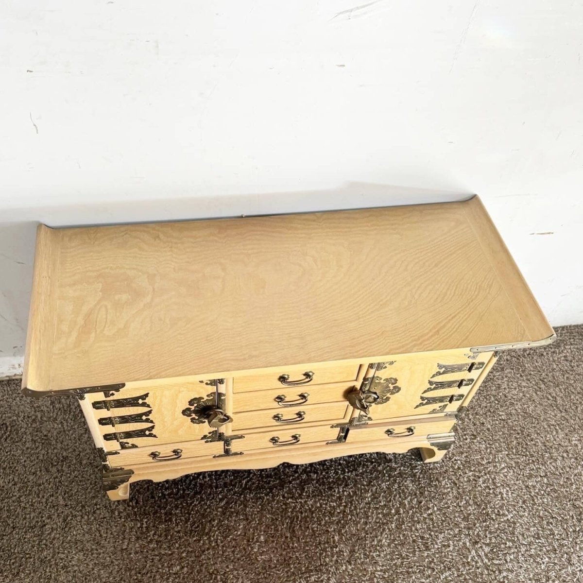 Chinoiserie Elm High Point Altar/Chest/Sideboard - Dolphin & Flamingo