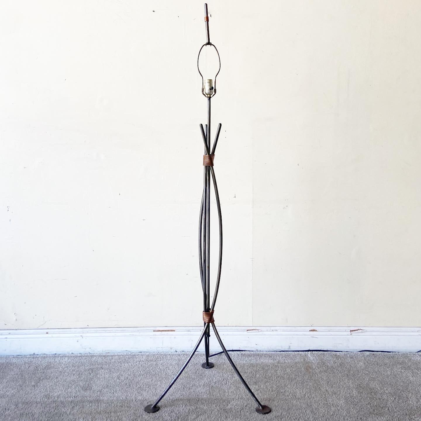 Robert Sonneman for George Kovacs Cast Iron Floor Lamp