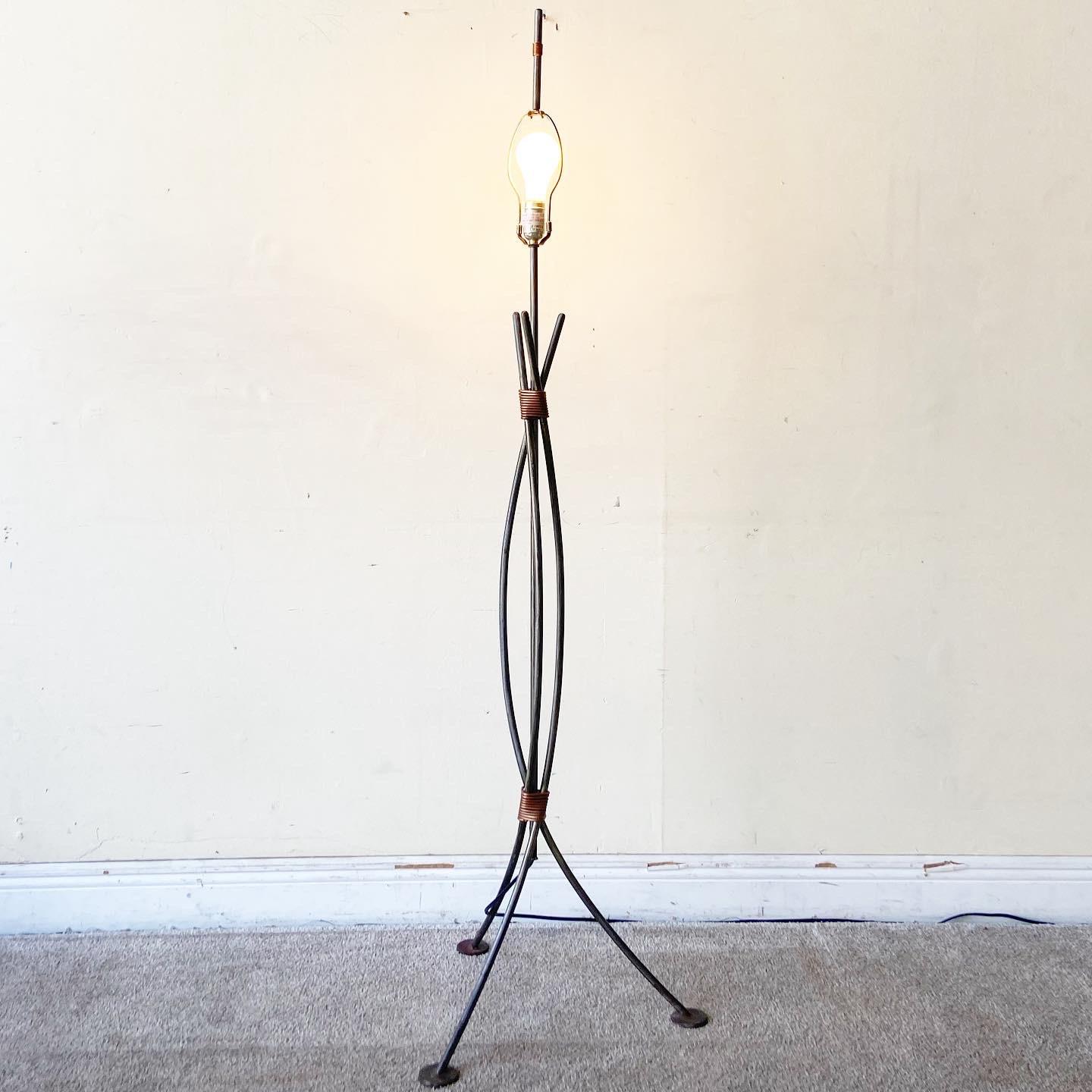 Robert Sonneman for George Kovacs Cast Iron Floor Lamp