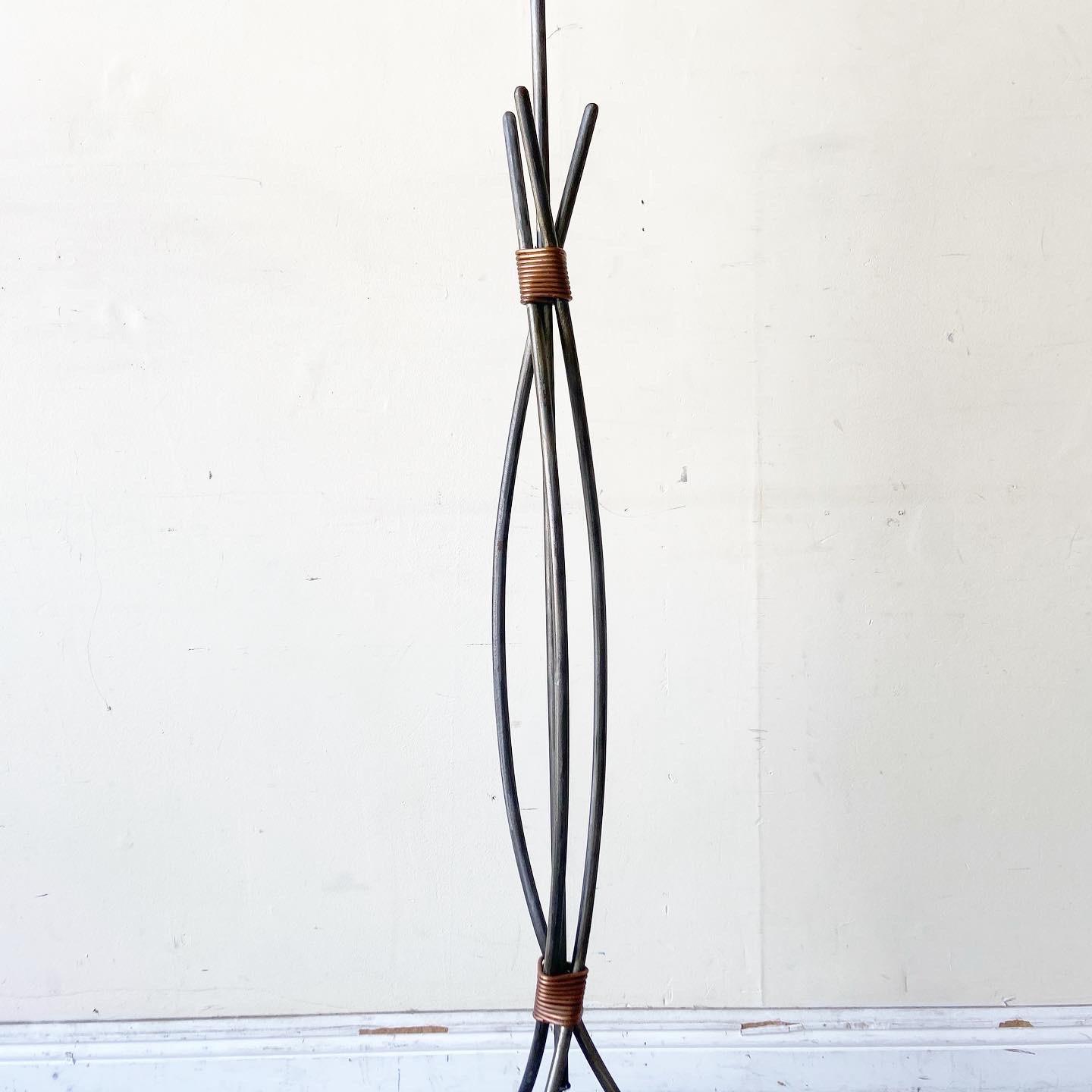 Robert Sonneman for George Kovacs Cast Iron Floor Lamp