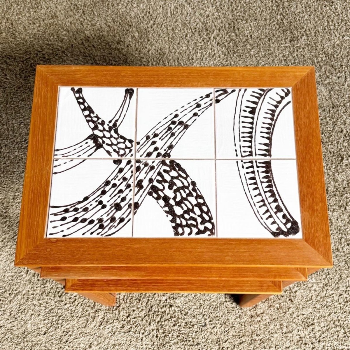 Danish Modern Nesting Tables by Mobelfabrikken Toften - Dolphin & Flamingo