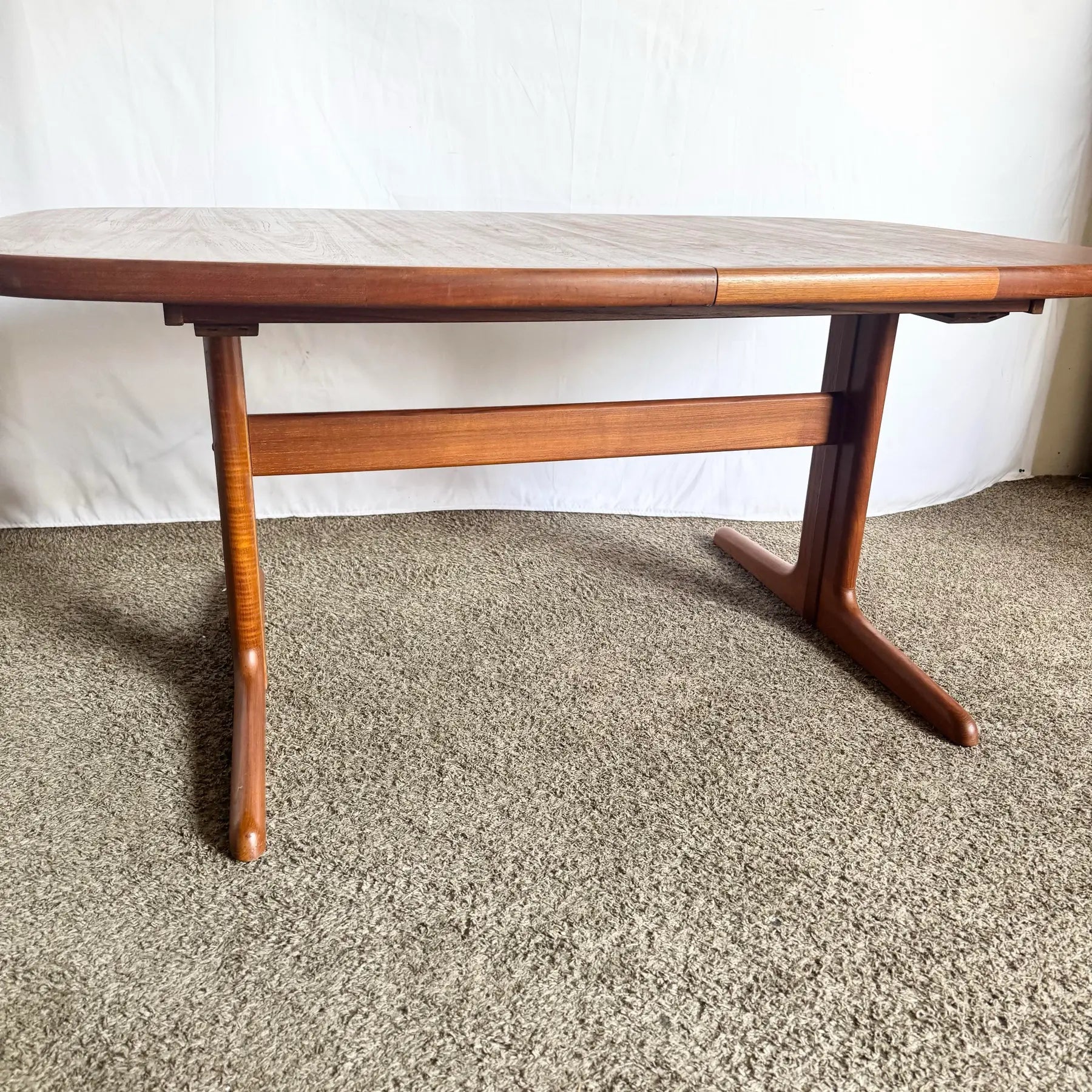 Danish Modern Teak Dining Table by Skovby - Dolphin & Flamingo