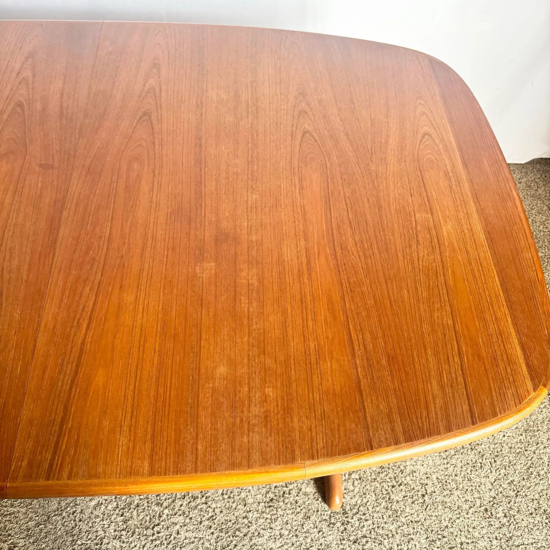 Danish Modern Teak Dining Table by Skovby - Dolphin & Flamingo