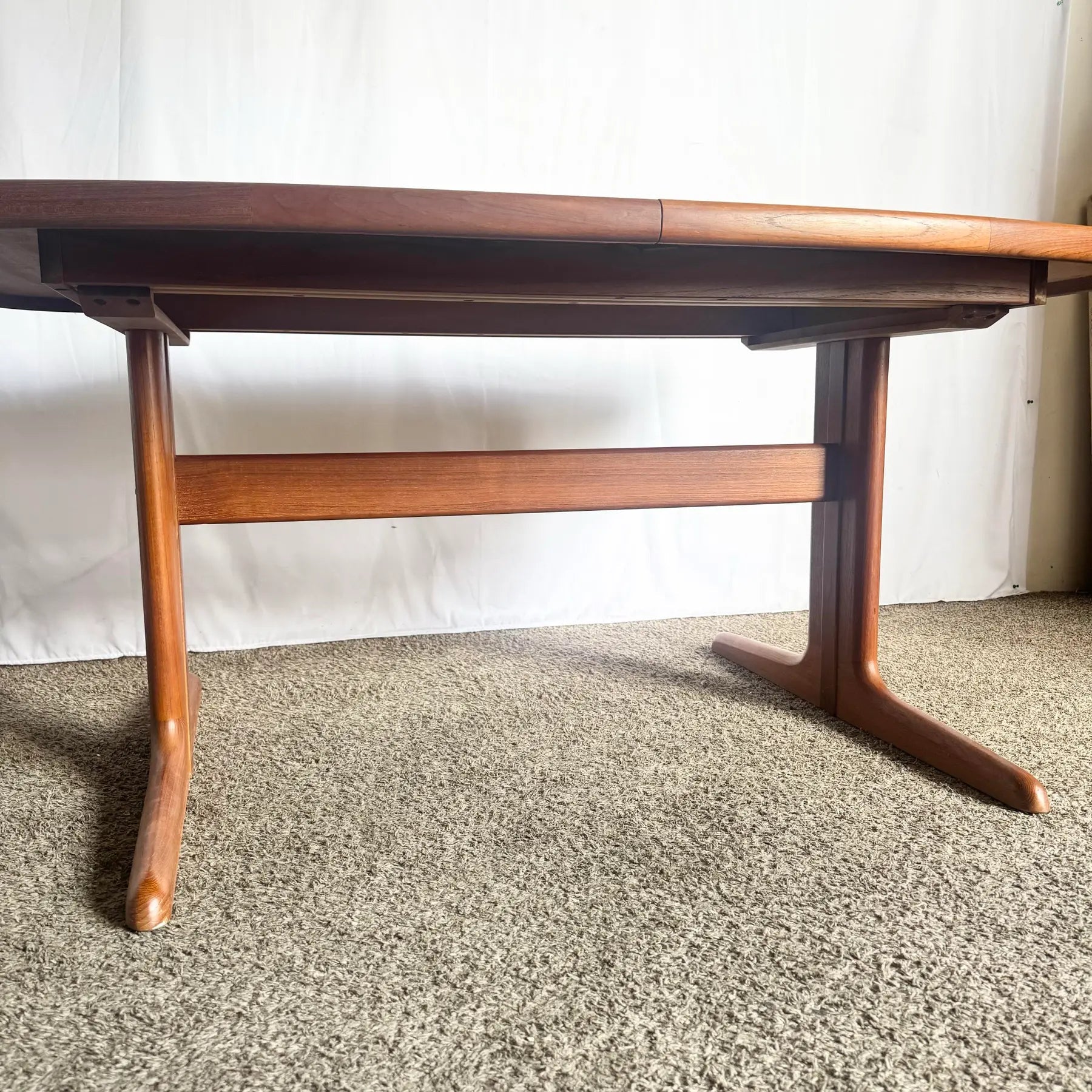 Danish Modern Teak Dining Table by Skovby - Dolphin & Flamingo