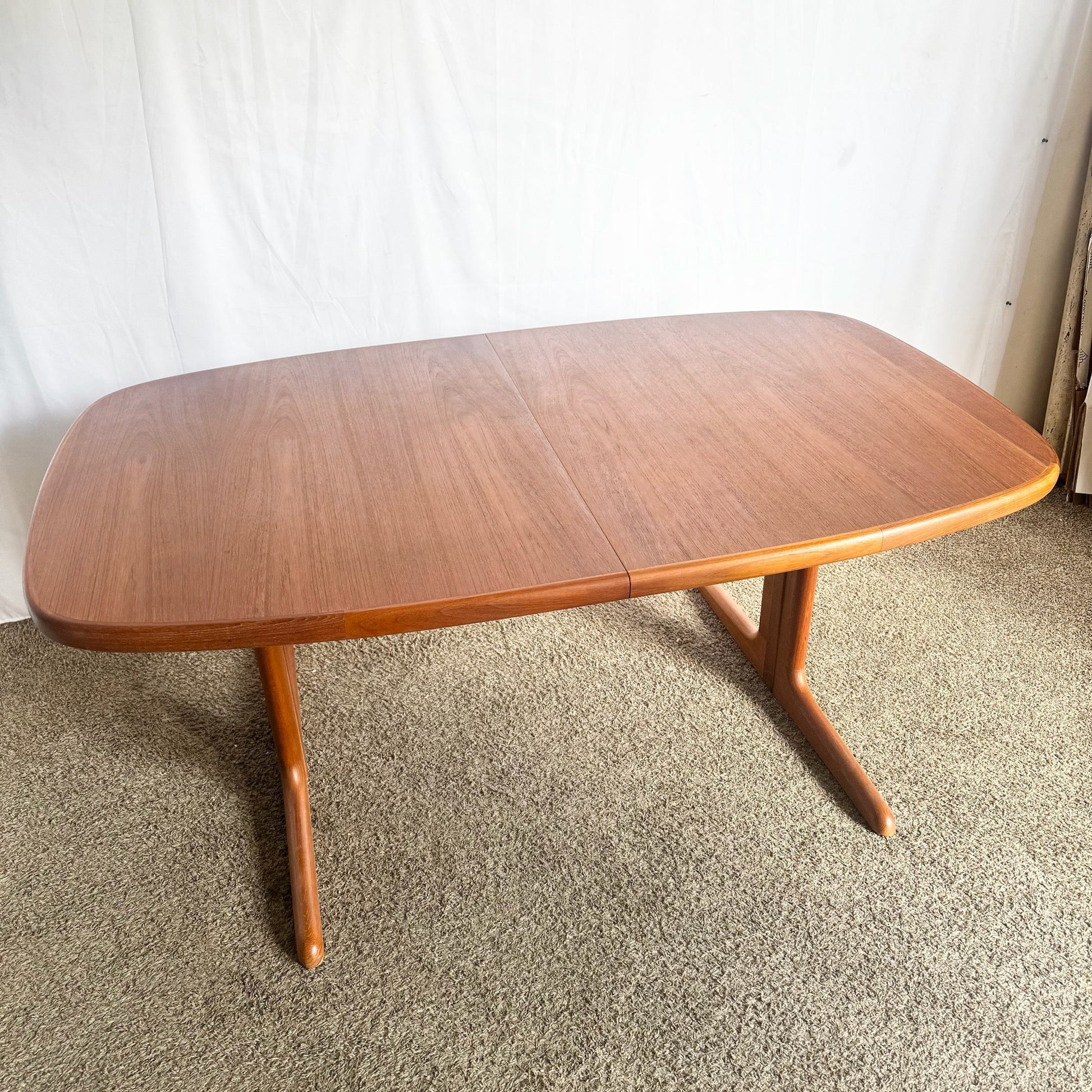 Danish Modern Teak Dining Table by Skovby - Dolphin & Flamingo