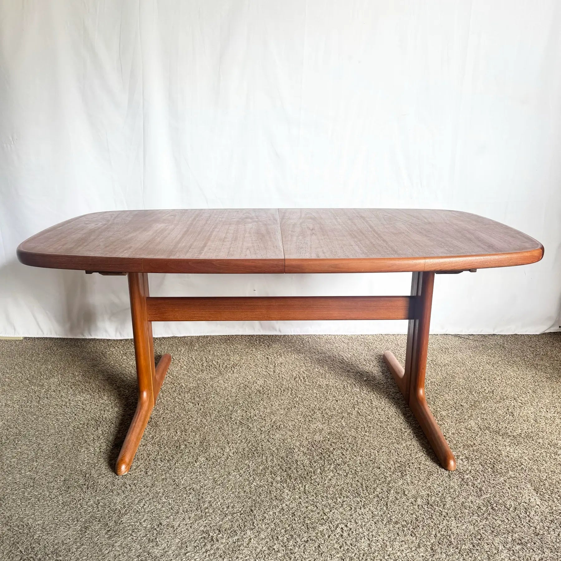 Danish Modern Teak Dining Table by Skovby - Dolphin & Flamingo