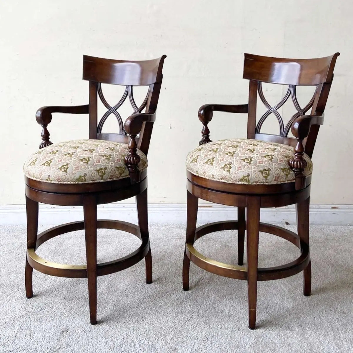 Double X Back Santa Fe Wooden Stools – Dolphin Flamingo