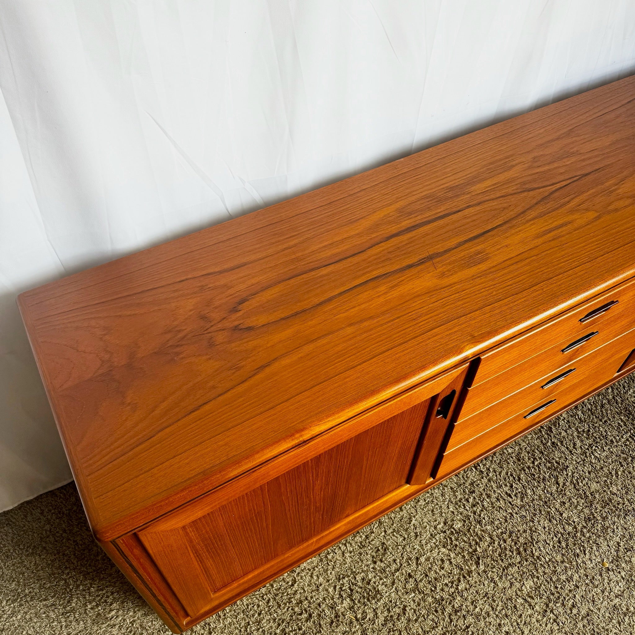 Mid Century Modern Teak Credenza - Dolphin & Flamingo