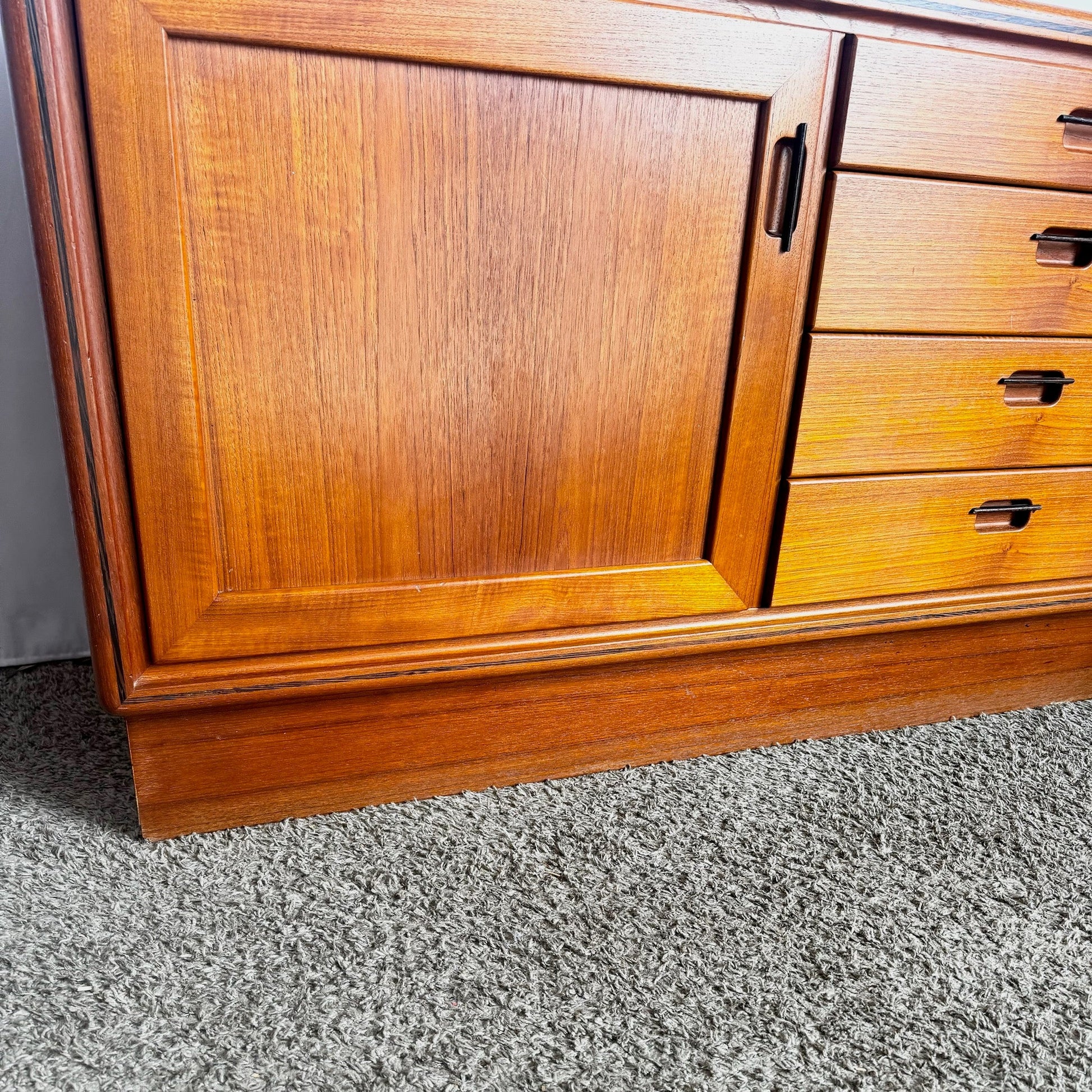 Mid Century Modern Teak Credenza - Dolphin & Flamingo
