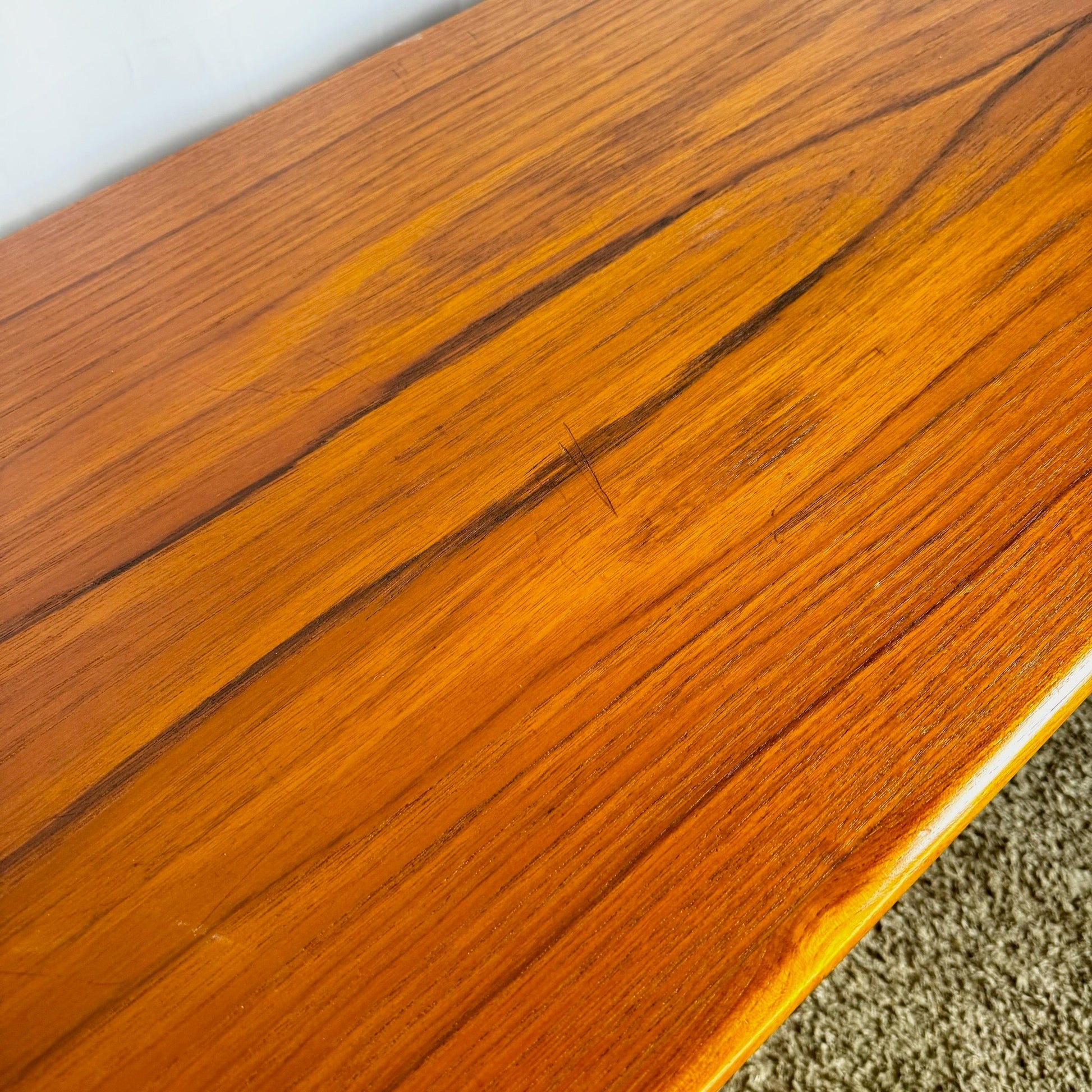 Mid Century Modern Teak Credenza - Dolphin & Flamingo