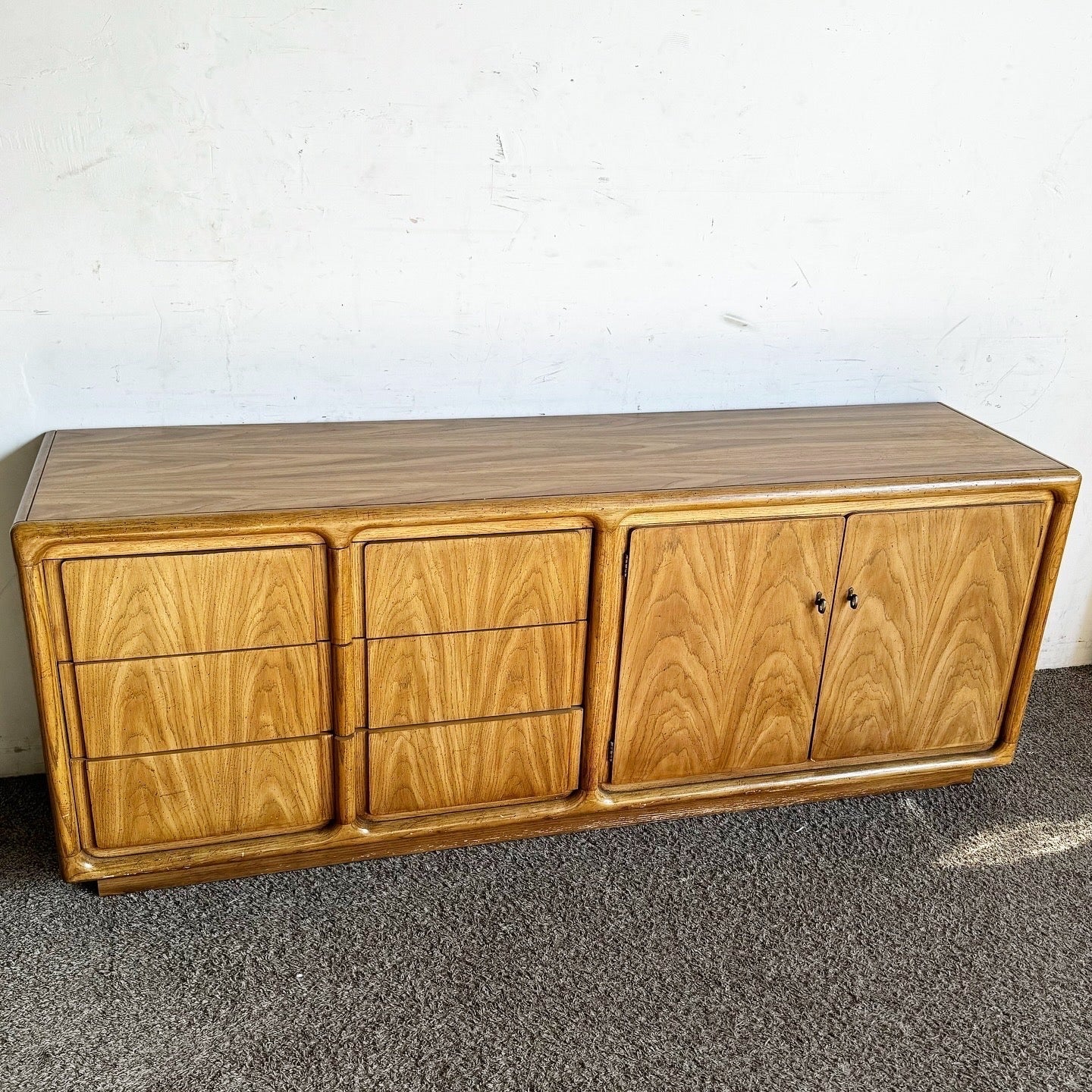 Mid Century Modern Wooden Dresser by Thomasville - Dolphin & Flamingo