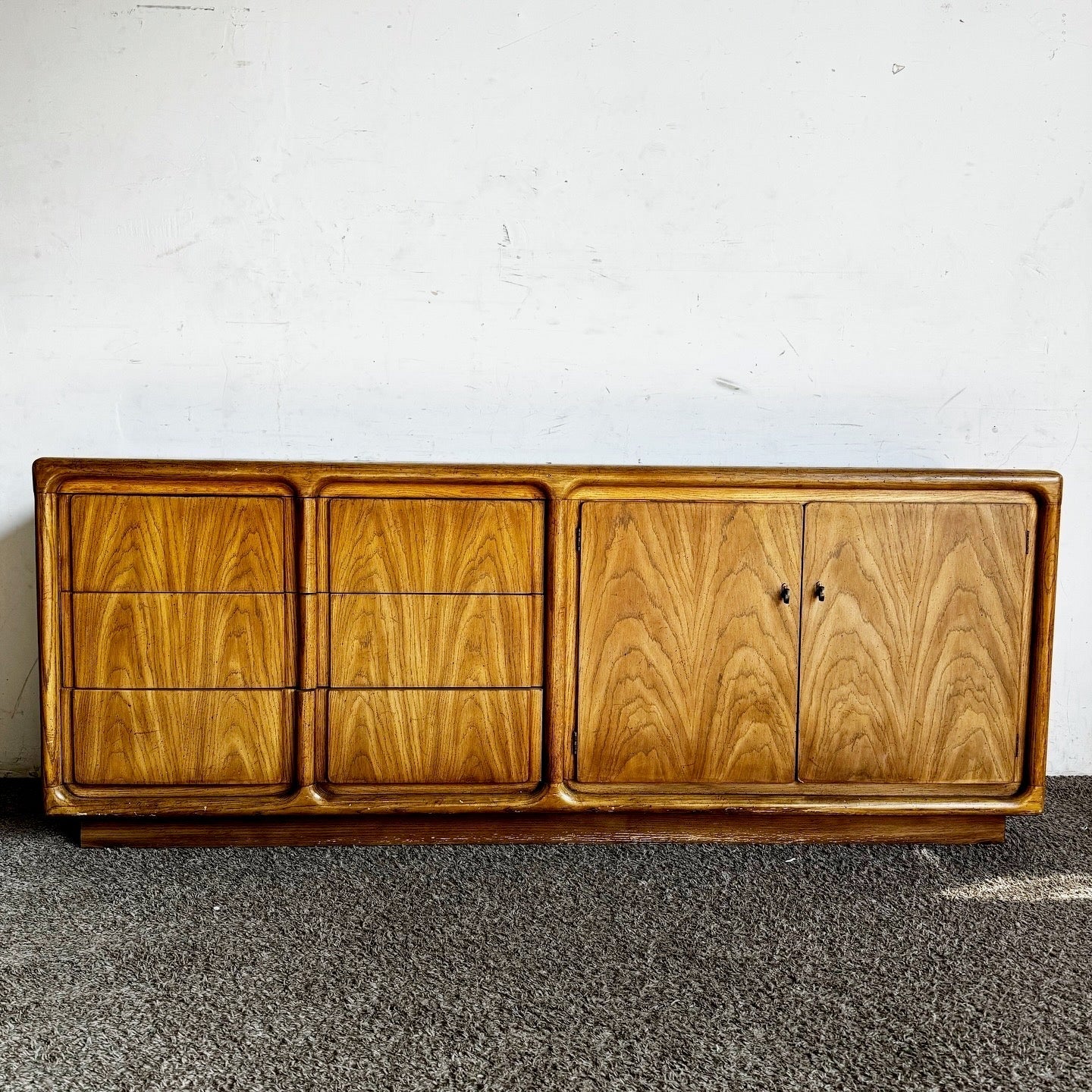 Mid Century Modern Wooden Dresser by Thomasville - Dolphin & Flamingo