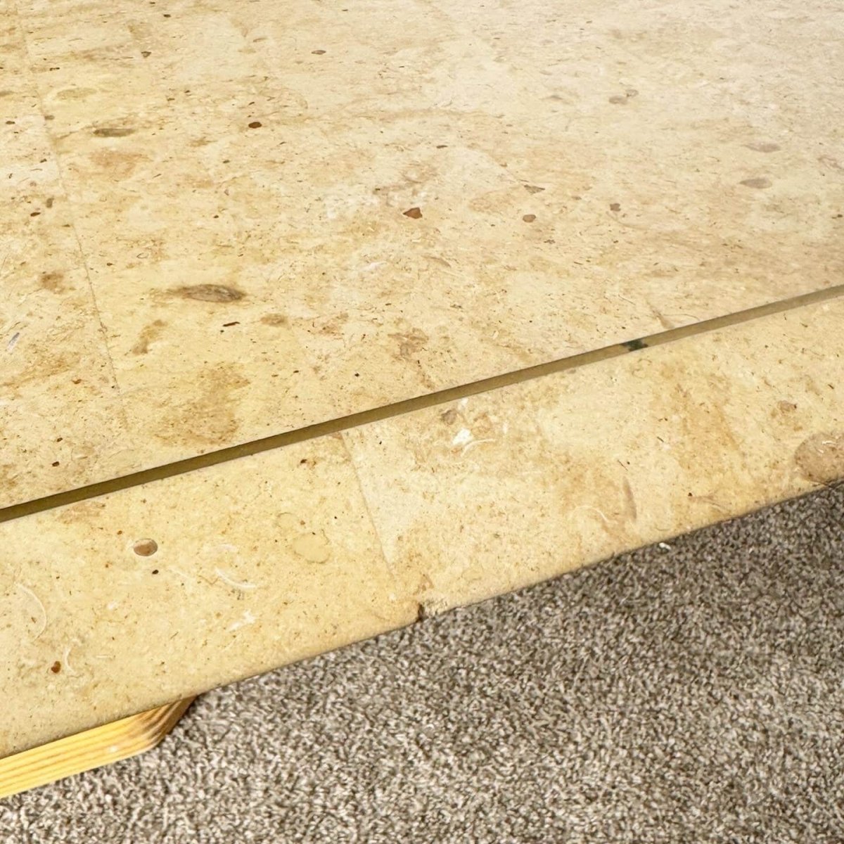 Postmodern Boho Tessellated Stone and Pencil Reed Dining Table - Dolphin & Flamingo