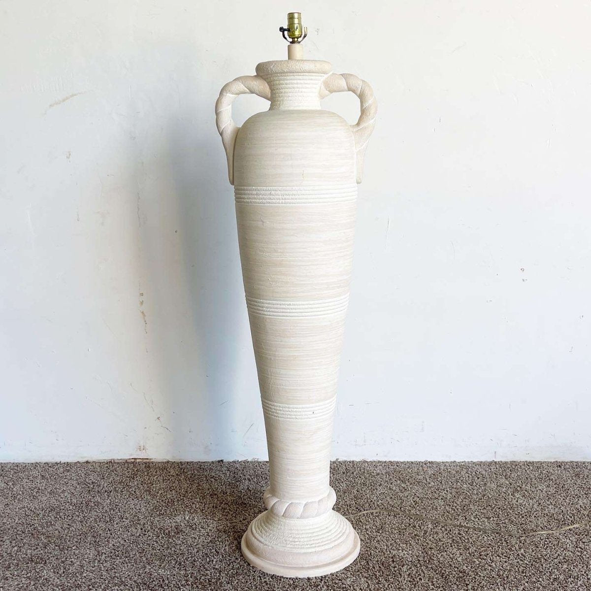 Postmodern Ceramic Vase With Handles Floor Lamp by Pacific Coast Lighting - Dolphin & Flamingo