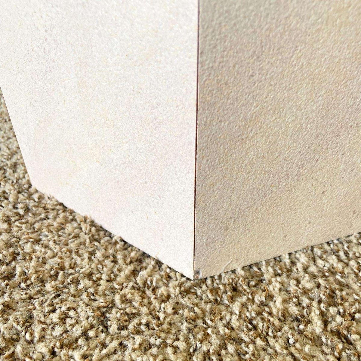 Postmodern Lavender Textured Laminate Hexagonal Nesting Side Tables/Pedestals - Dolphin & Flamingo