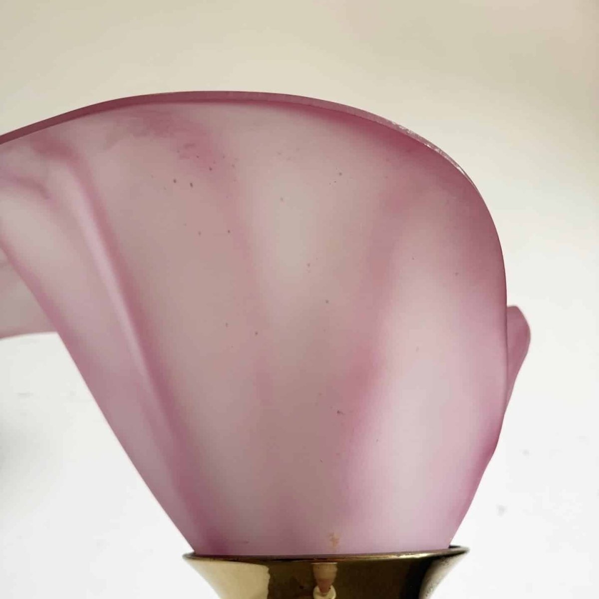 Postmodern Pink and Gold Calla Lily Floor Lamp - Dolphin & Flamingo