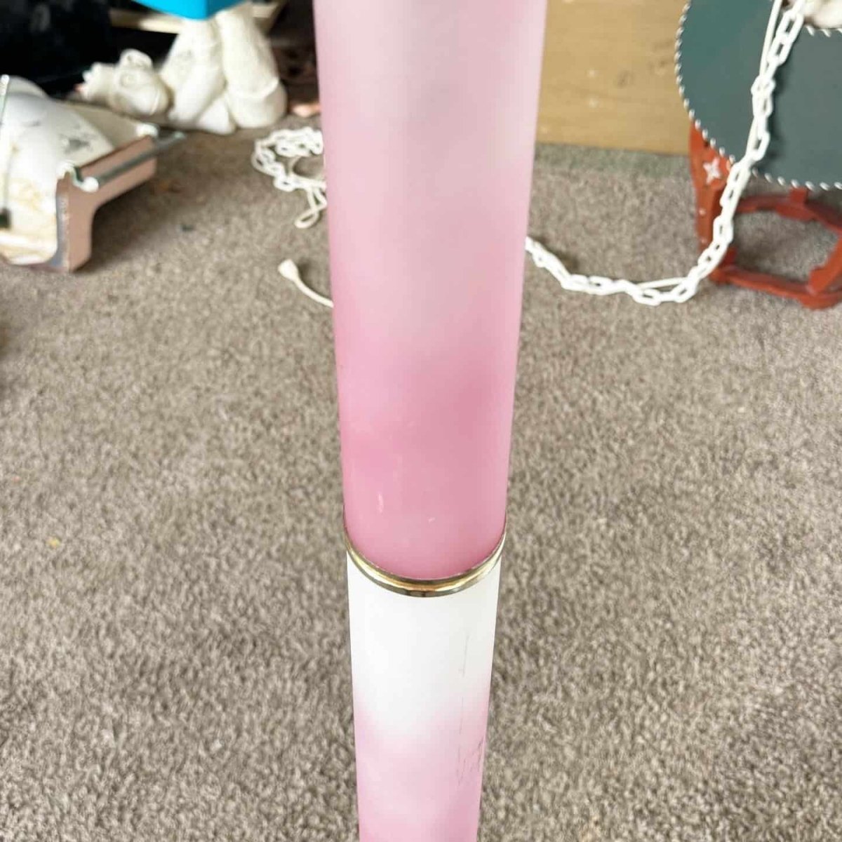 Postmodern Pink and Gold Calla Lily Floor Lamp - Dolphin & Flamingo