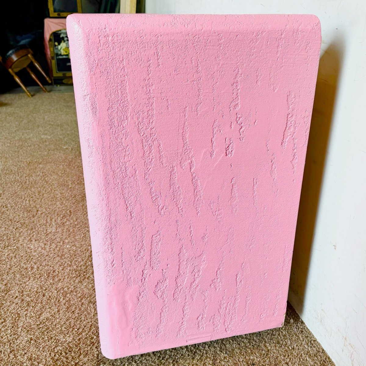 Postmodern Pink Stucco Finished Credenza - Dolphin & Flamingo
