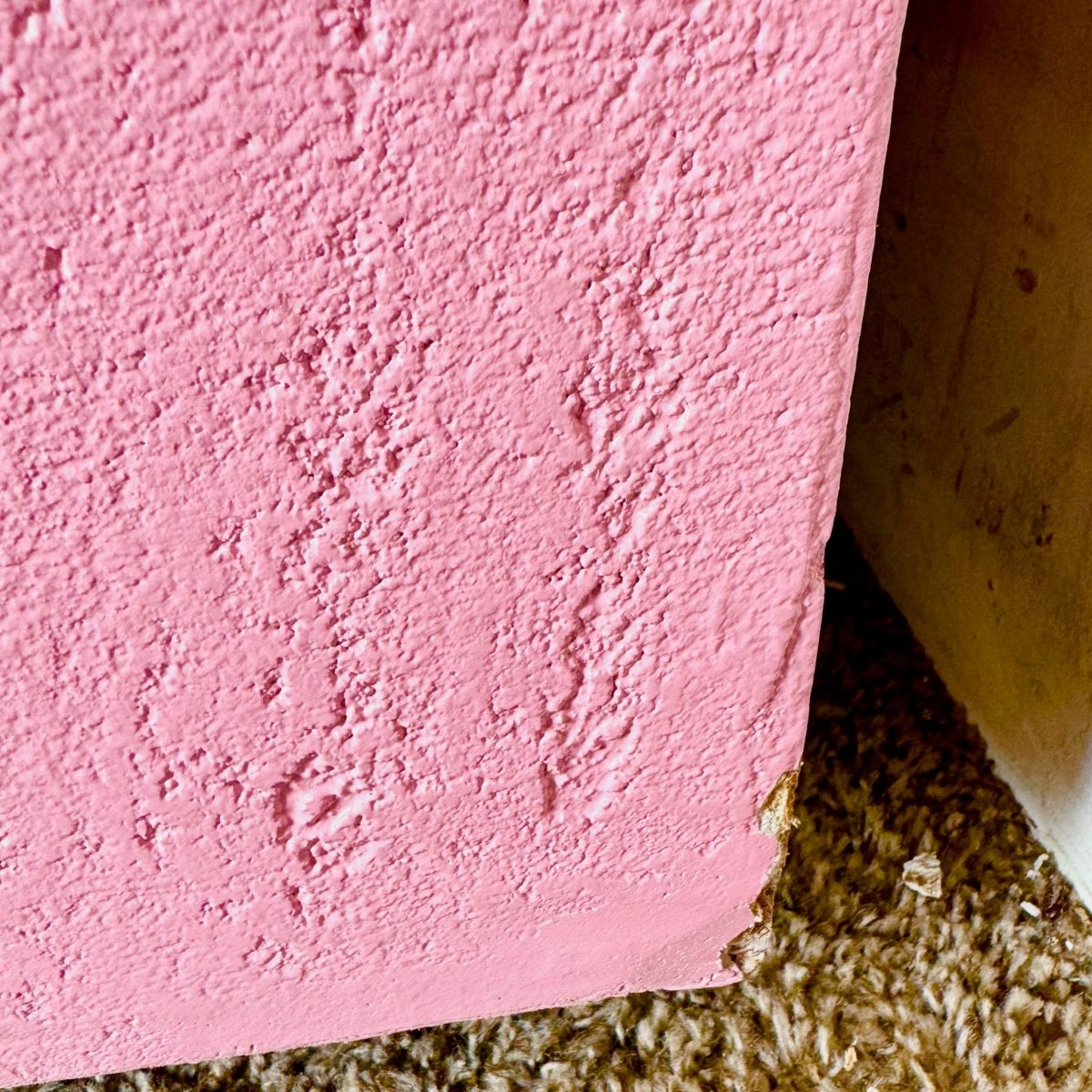 Postmodern Pink Stucco Finished Credenza - Dolphin & Flamingo