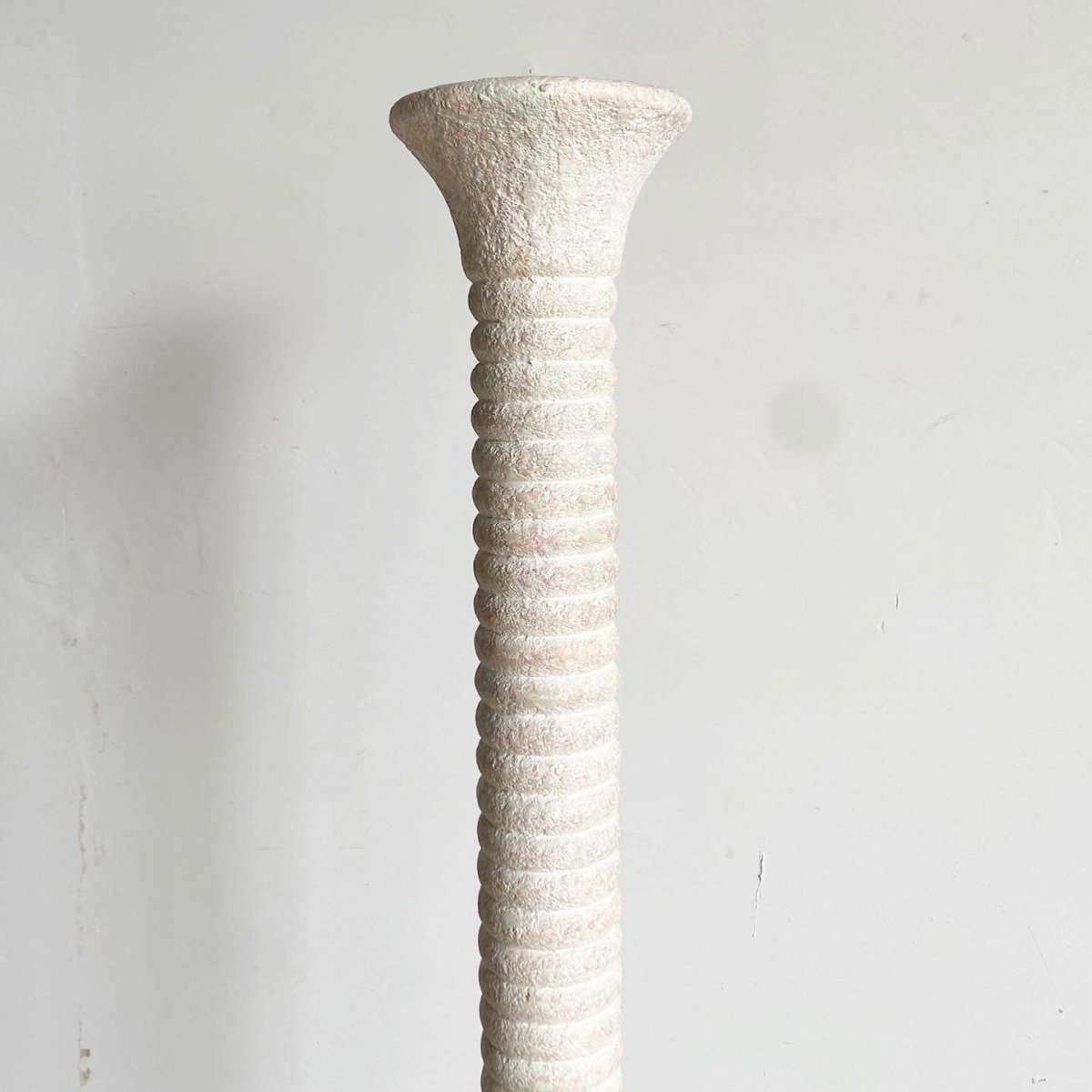 Postmodern Ribbed Color Speckled Pillar Floor Lamp - Dolphin & Flamingo