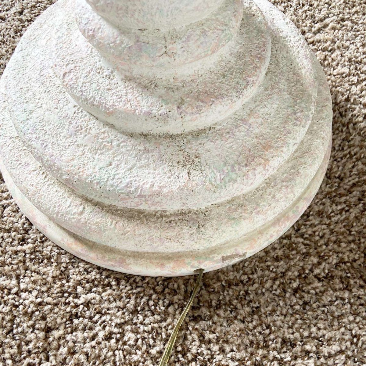 Postmodern Ribbed Color Speckled Pillar Floor Lamp - Dolphin & Flamingo