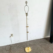 Regency Lucite and Gold Floor Lamp - Dolphin & Flamingo
