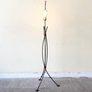 Robert Sonneman for George Kovacs Cast Iron Floor Lamp - Dolphin & Flamingo