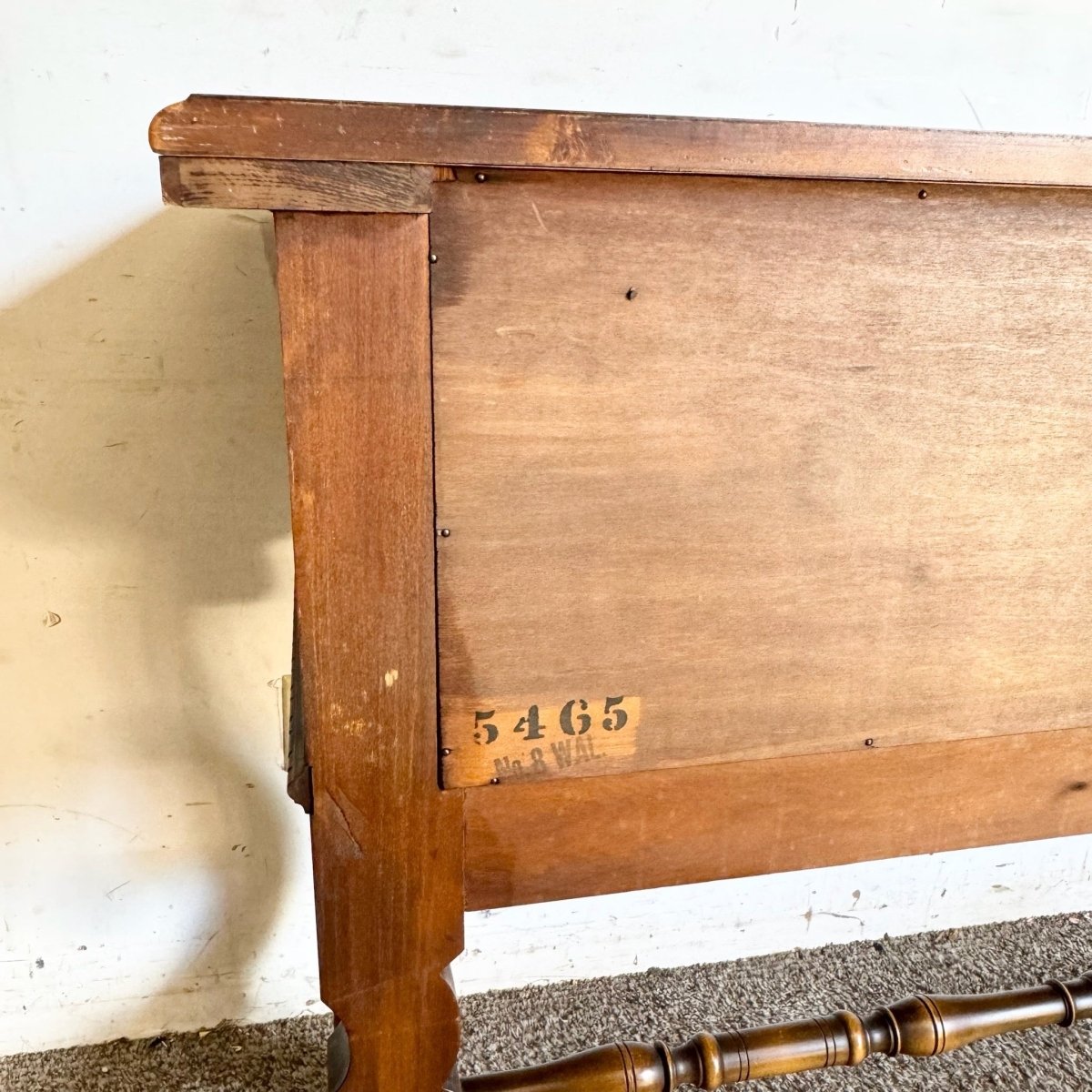 Vintage Jacobean Style Burl and Walnut Server/Sideboard - Dolphin & Flamingo