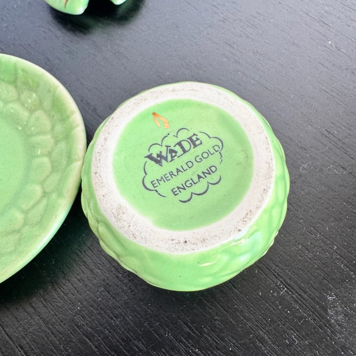 Vintage Wade Salt and Pepper Sugar Bowl - 3 Pieces - Dolphin & Flamingo