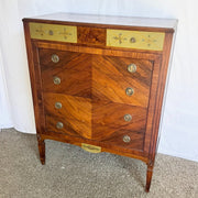 Vintage Wooden Highboy by Royal Furniture Company of Grand Rapids Michigan - Dolphin & Flamingo