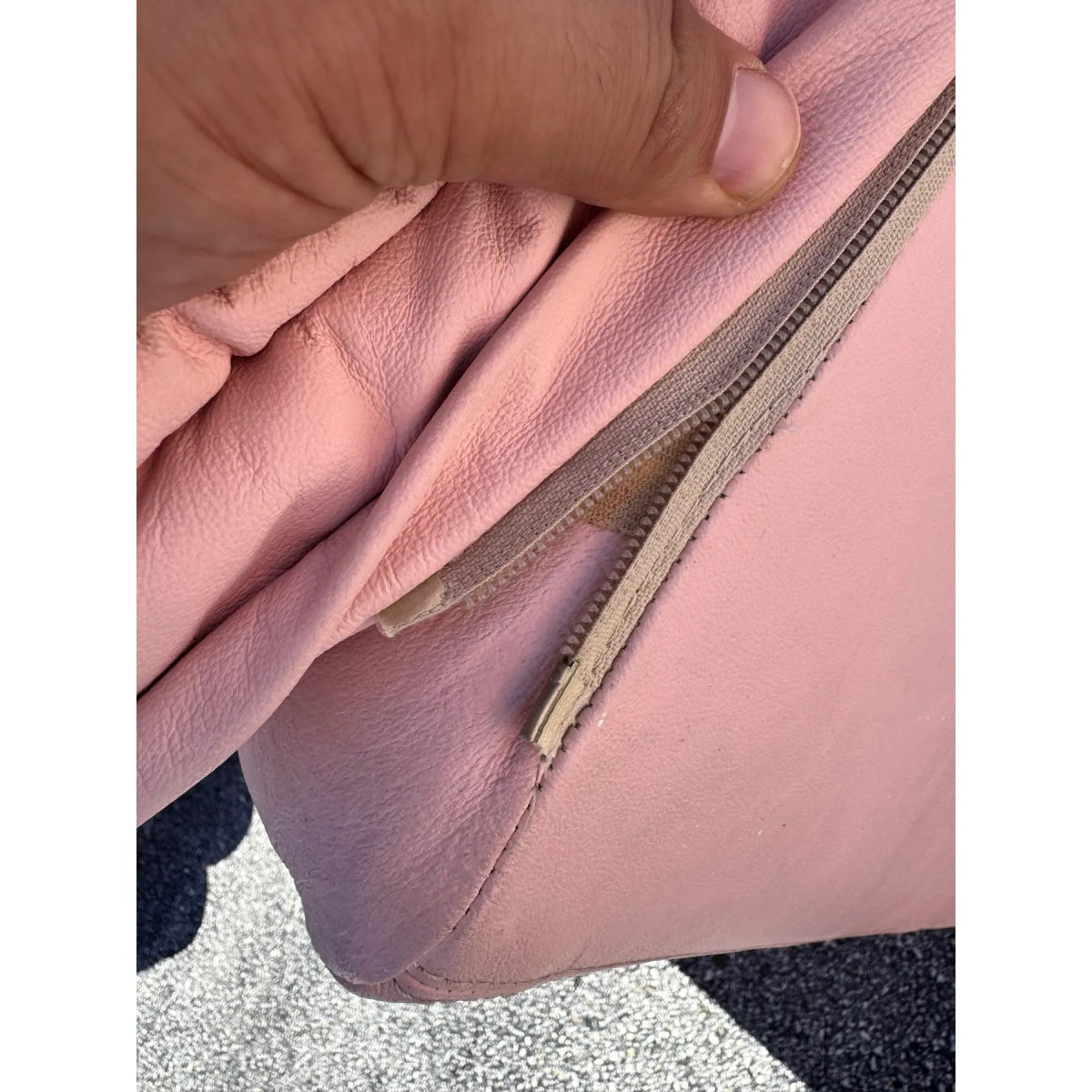 1980s Pink Candy Cane Pink and White Faux Leather Sofa Set - 3 Pieces - Dolphin & Flamingo