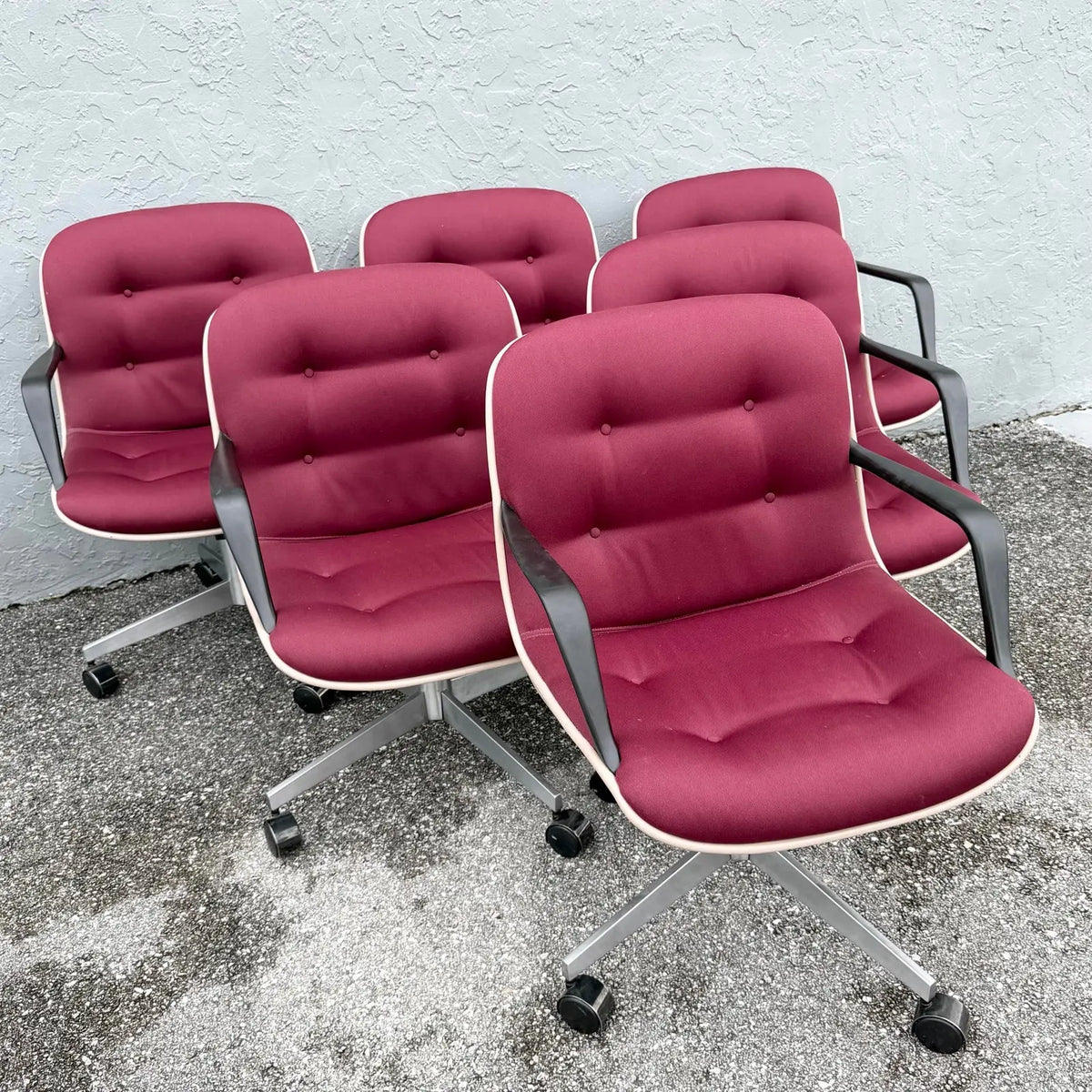 1988 Vintage Tufted Office Chairs by Steelcase - Set of 6