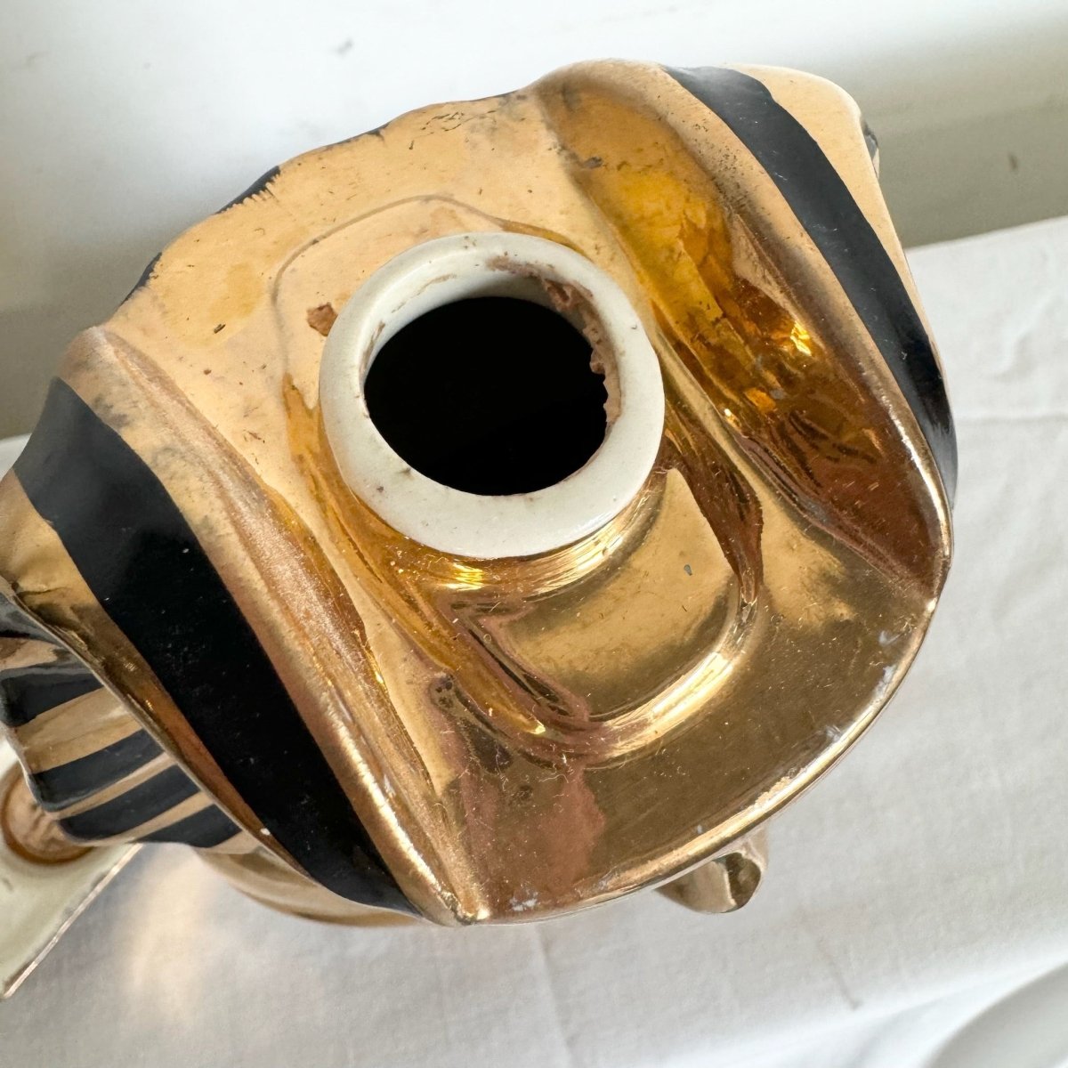 23 Kt Gold Pharaoh Bottle Container - Michter’s King Tutankhamun Bottle 1978 - Dolphin & Flamingo