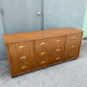 Drexel “Passages” Campaign Style Dresser Dolphin & Flamingo