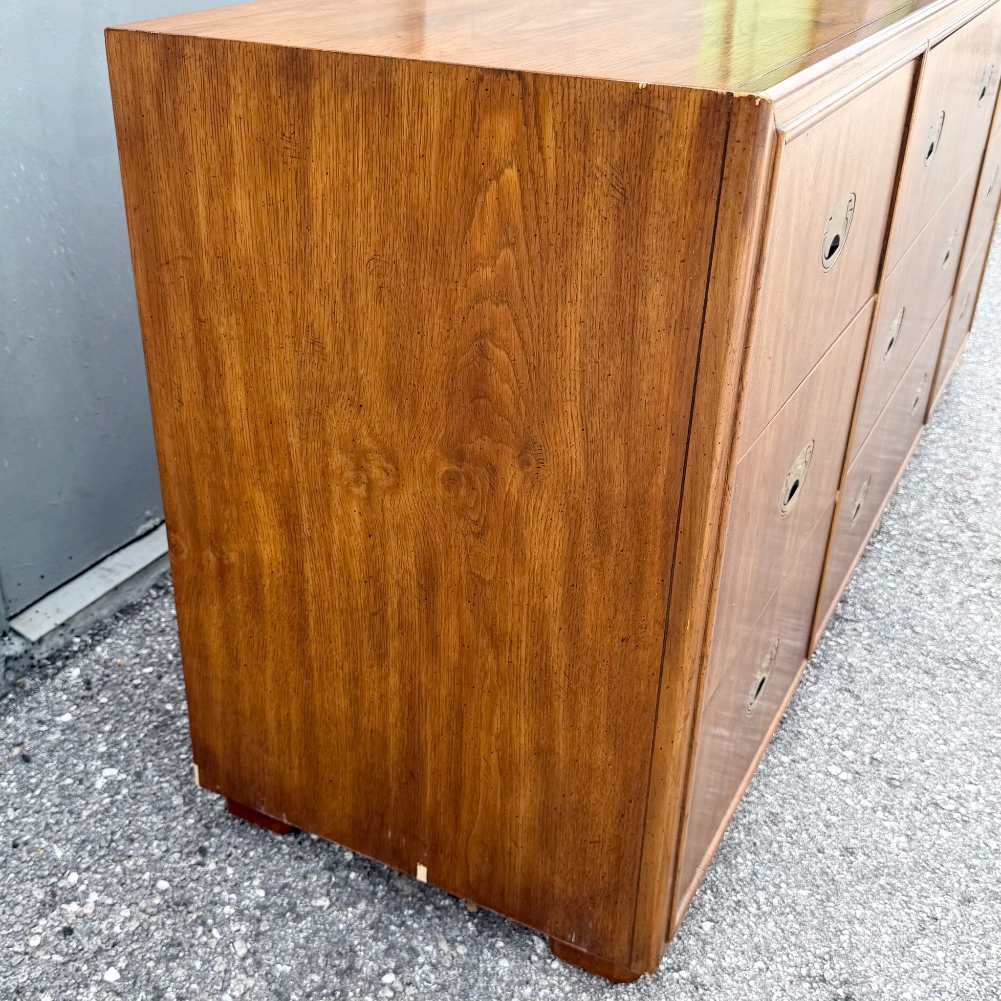 Drexel “Passages” Campaign Style Dresser Dolphin & Flamingo