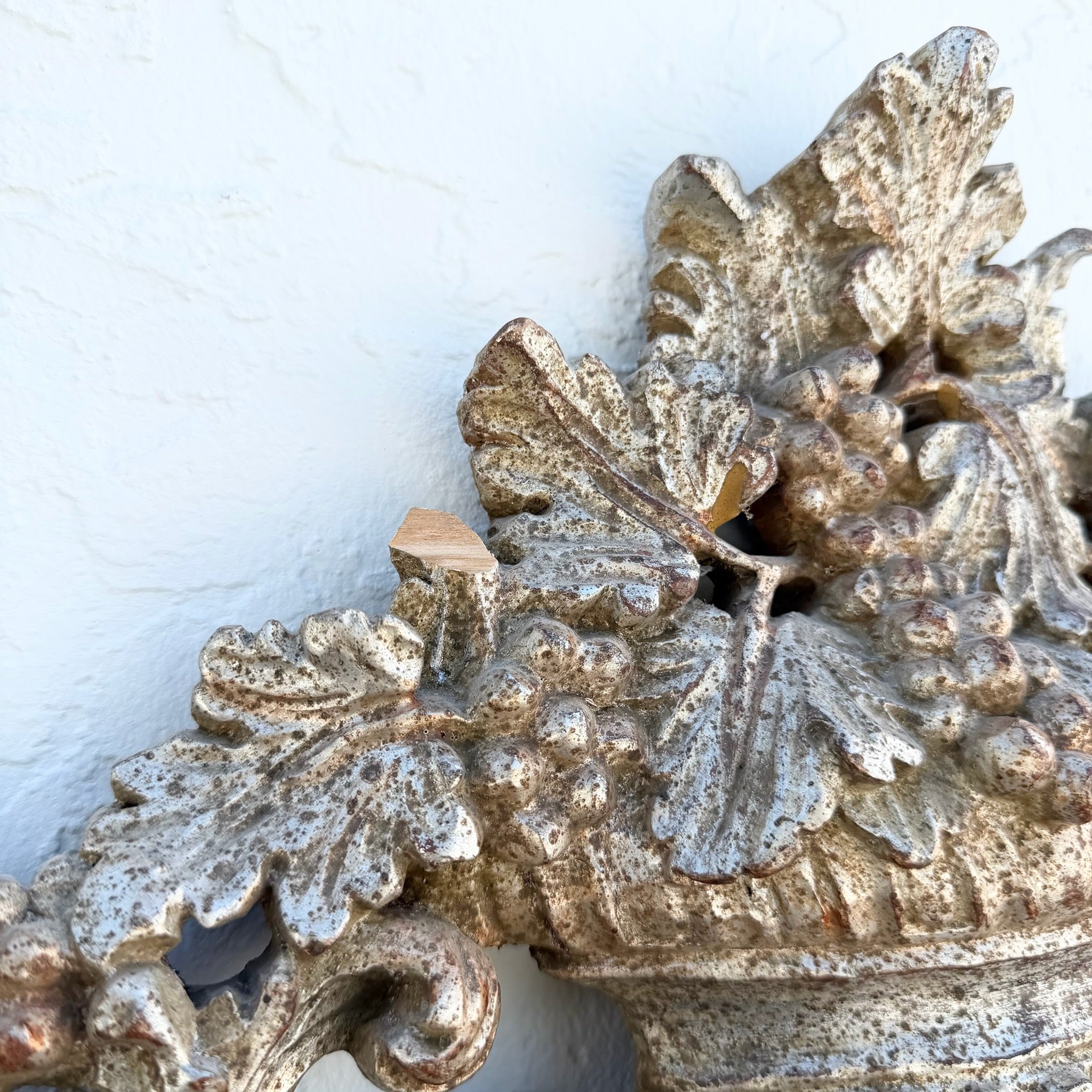 Italian Antique-Style Venetian Mantel Mirror Dolphin & Flamingo